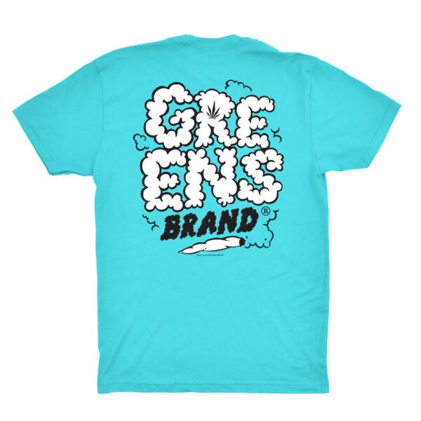 Smokey Type design -Cancun Blue T-shirt