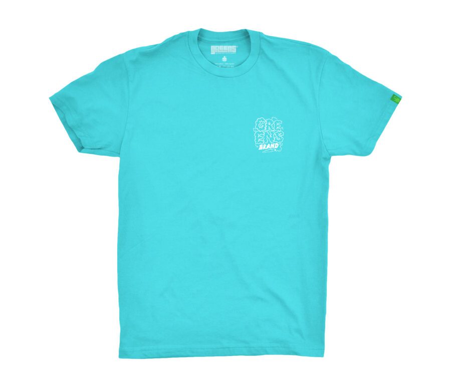Smokey Type design -Cancun Blue T-shirt - Image 4