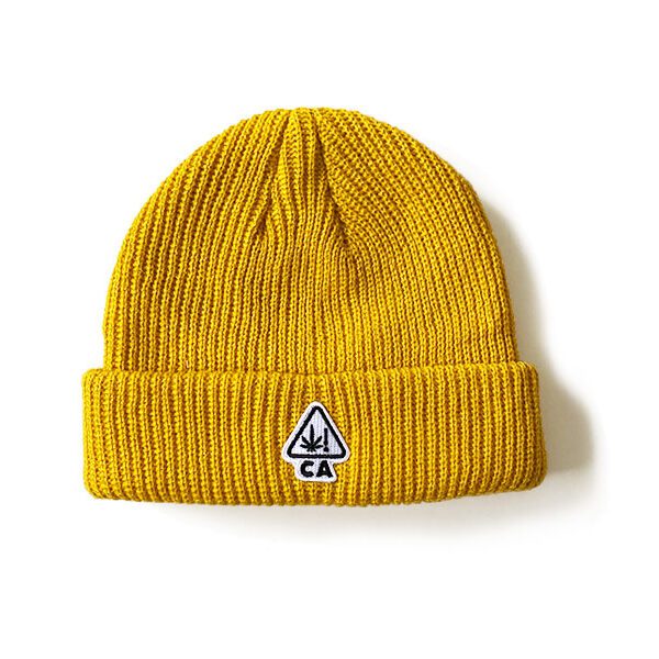The Warning Beanie -Mustard Yellow