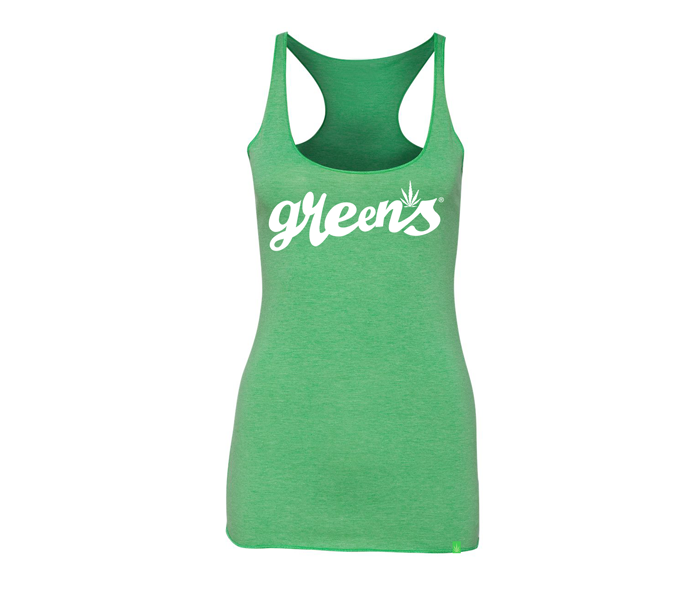greensbrand-girls-script-design-green-tanktop-front