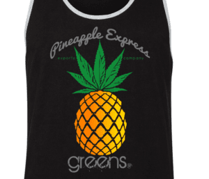 greensbrand Pineapple express design tanktop closeup