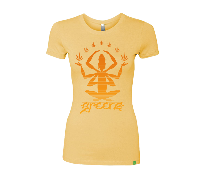 greensbrand girls meditate banana cream t-shirt