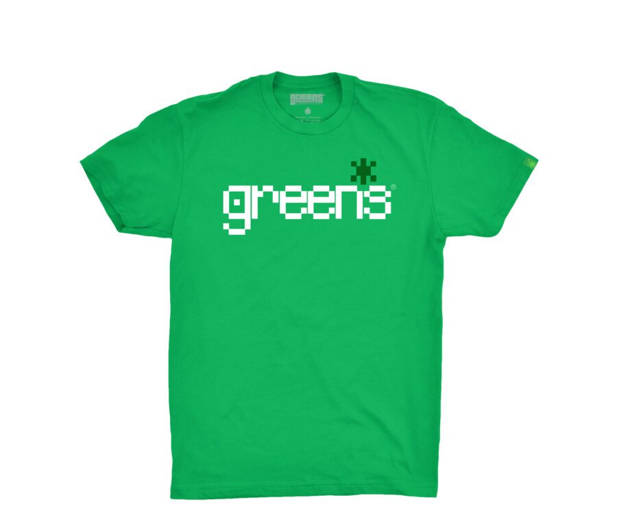 Pixels design -Green T-shirt