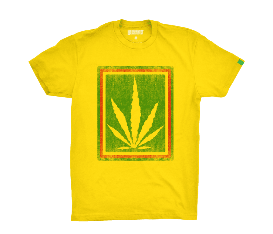Rasta Burlap design -Yellow T-shirt