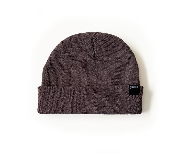 The Skully Cuff Knit Beanie -Heather Brown