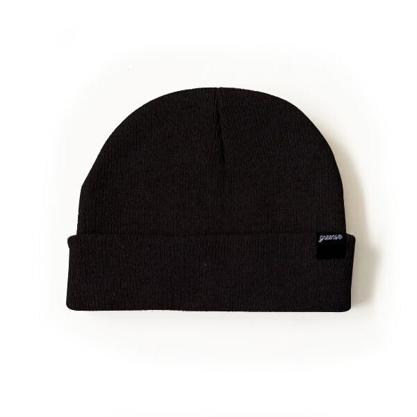 The Skully Cuff Knit Beanie -Solid Black