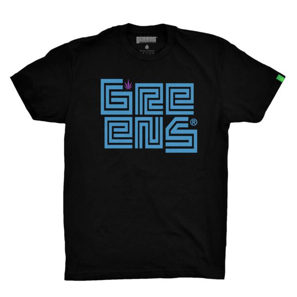 Maze design -Black T-shirt