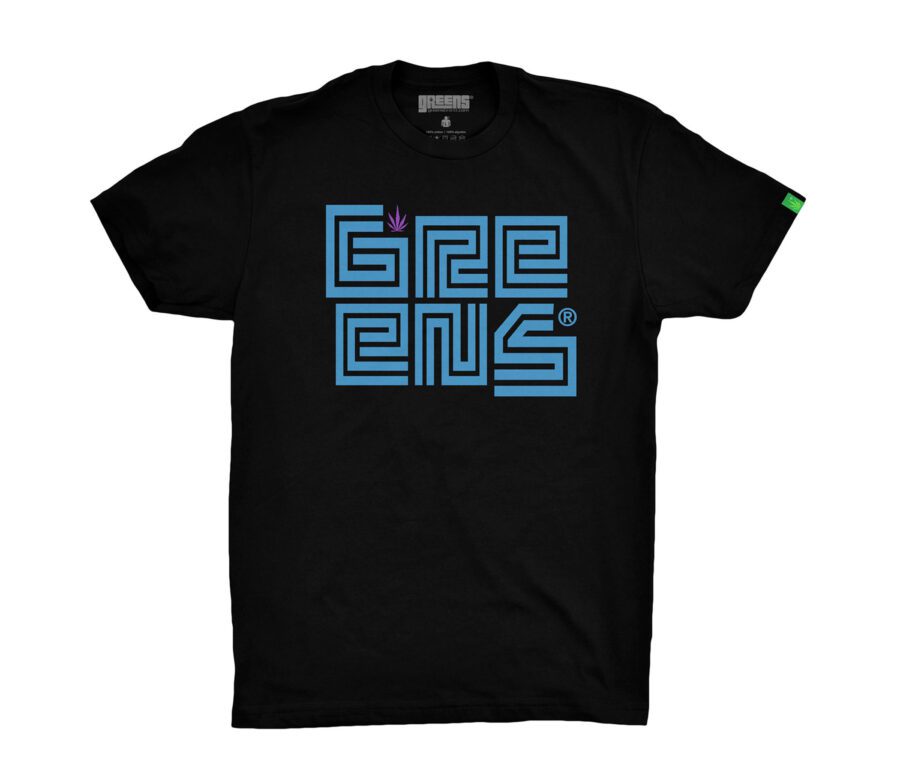 Maze design -Black T-shirt