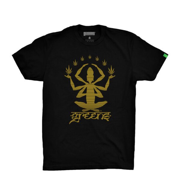 Meditate design -Black T-shirt