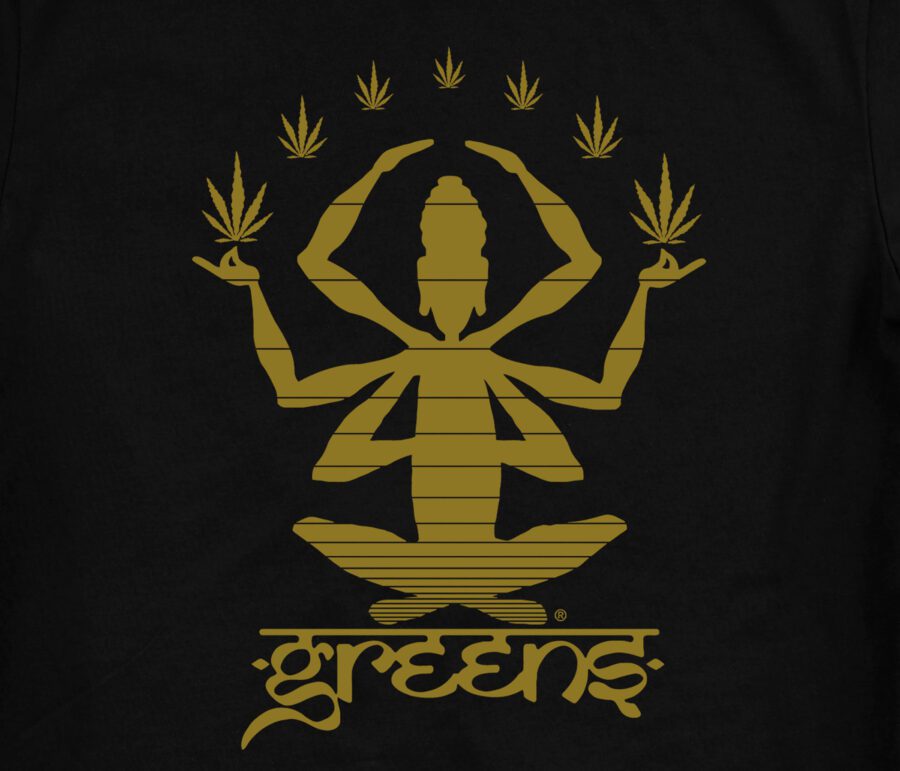 Meditate design -Black T-shirt - Image 2