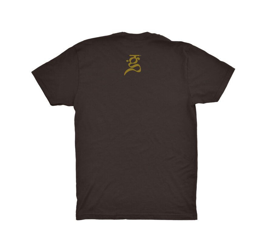 Meditate design -Brown T-shirt - Image 3