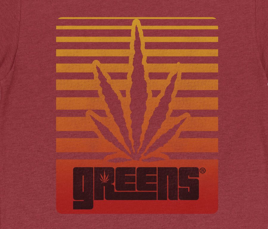 Stripin design -Cardinal Red T-shirt - Image 2