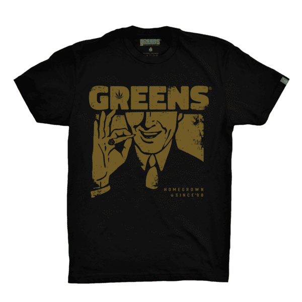 Reefer design -Black T-shirt