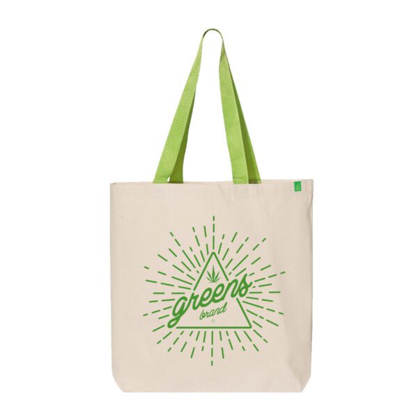 Illuminate design -Natural/Lime Tote Bag