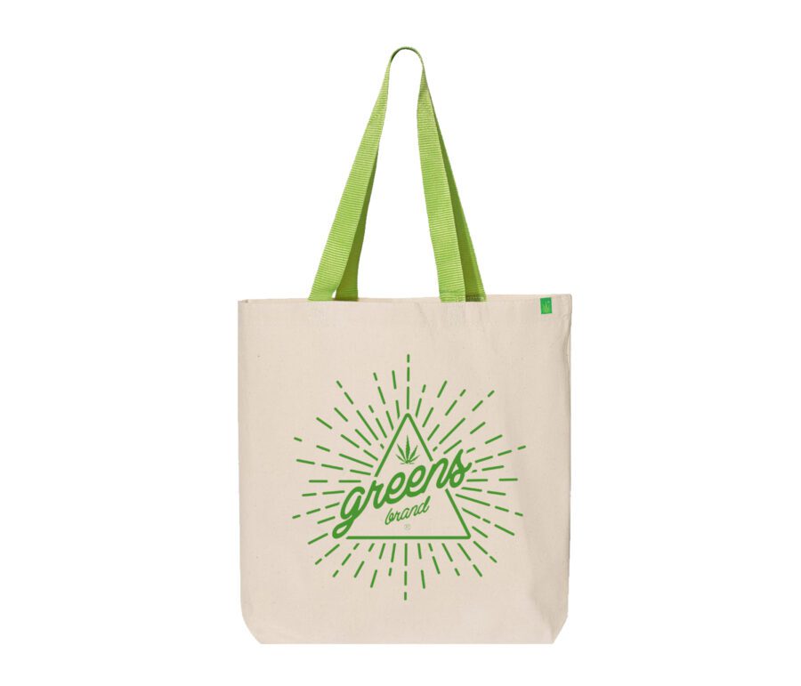 Illuminate design -Natural/Lime Tote Bag