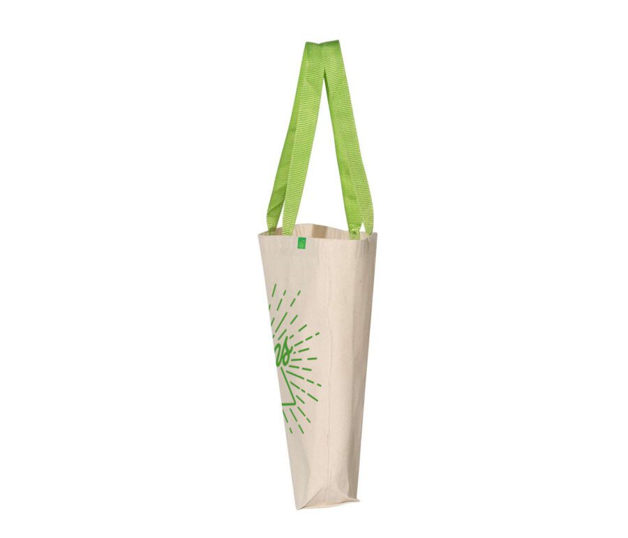 Illuminate design -Natural/Lime Tote Bag - Image 2