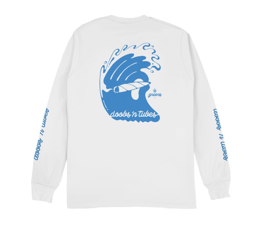 Doobs ‘n Tubes design -White Long Sleeve Shirt