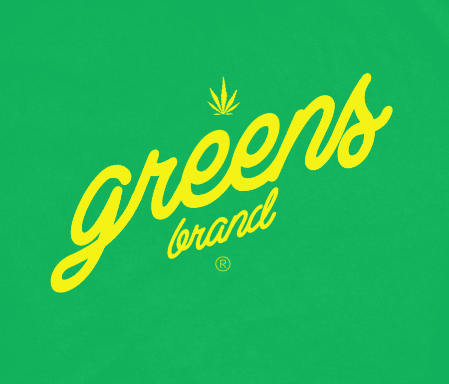 Slant Script design -Green T-shirt - Image 2