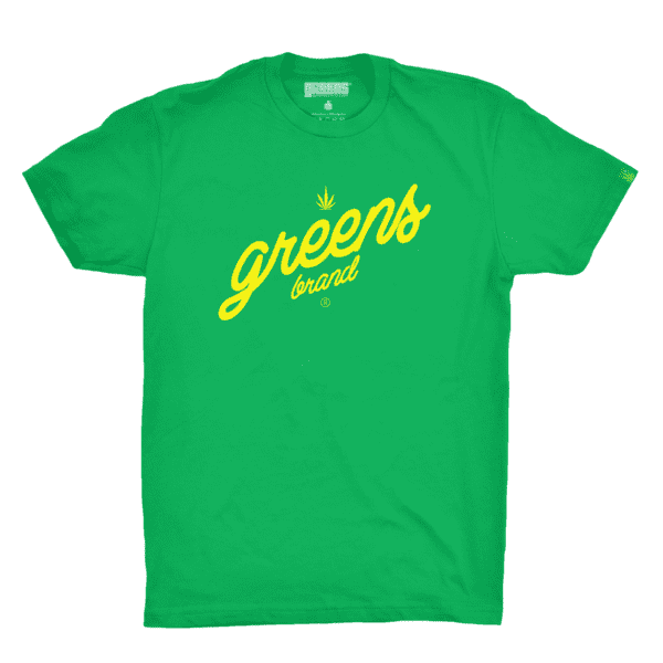Slant Script design -Green T-shirt