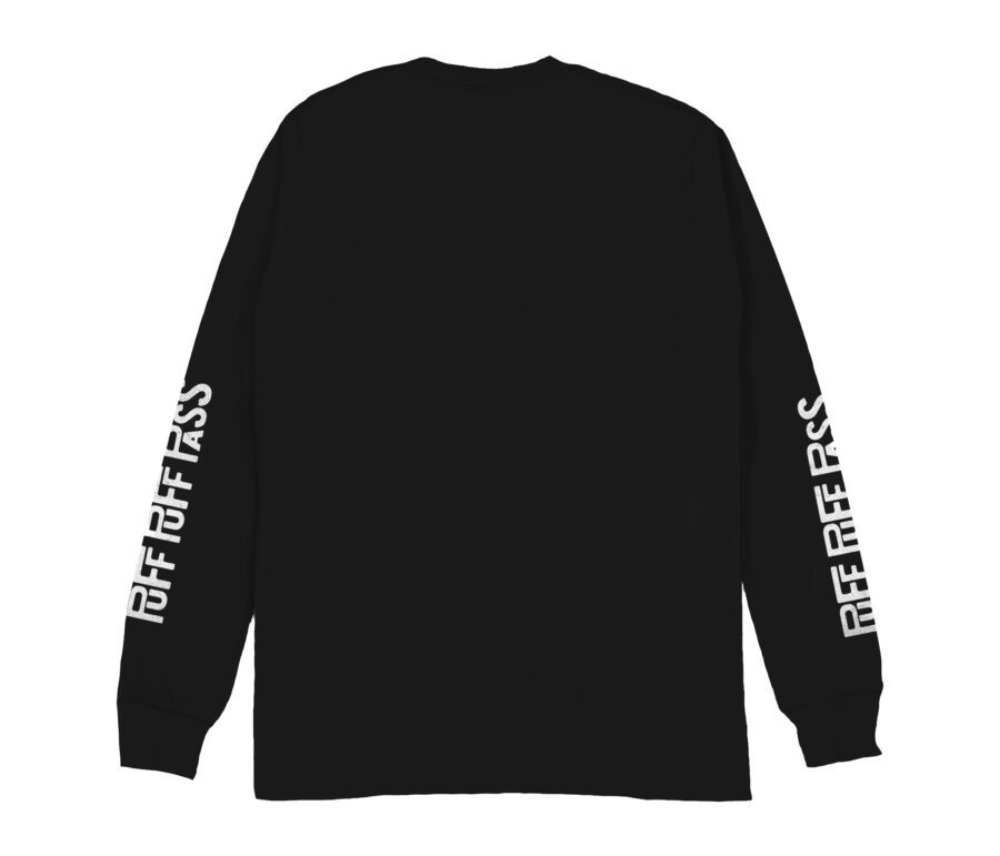 Puff Puff Pass design -Black Long Sleeve Shirt - Image 3