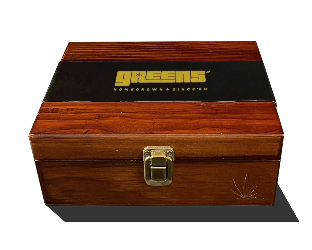the New Limited Edition greens®brand Stash Box